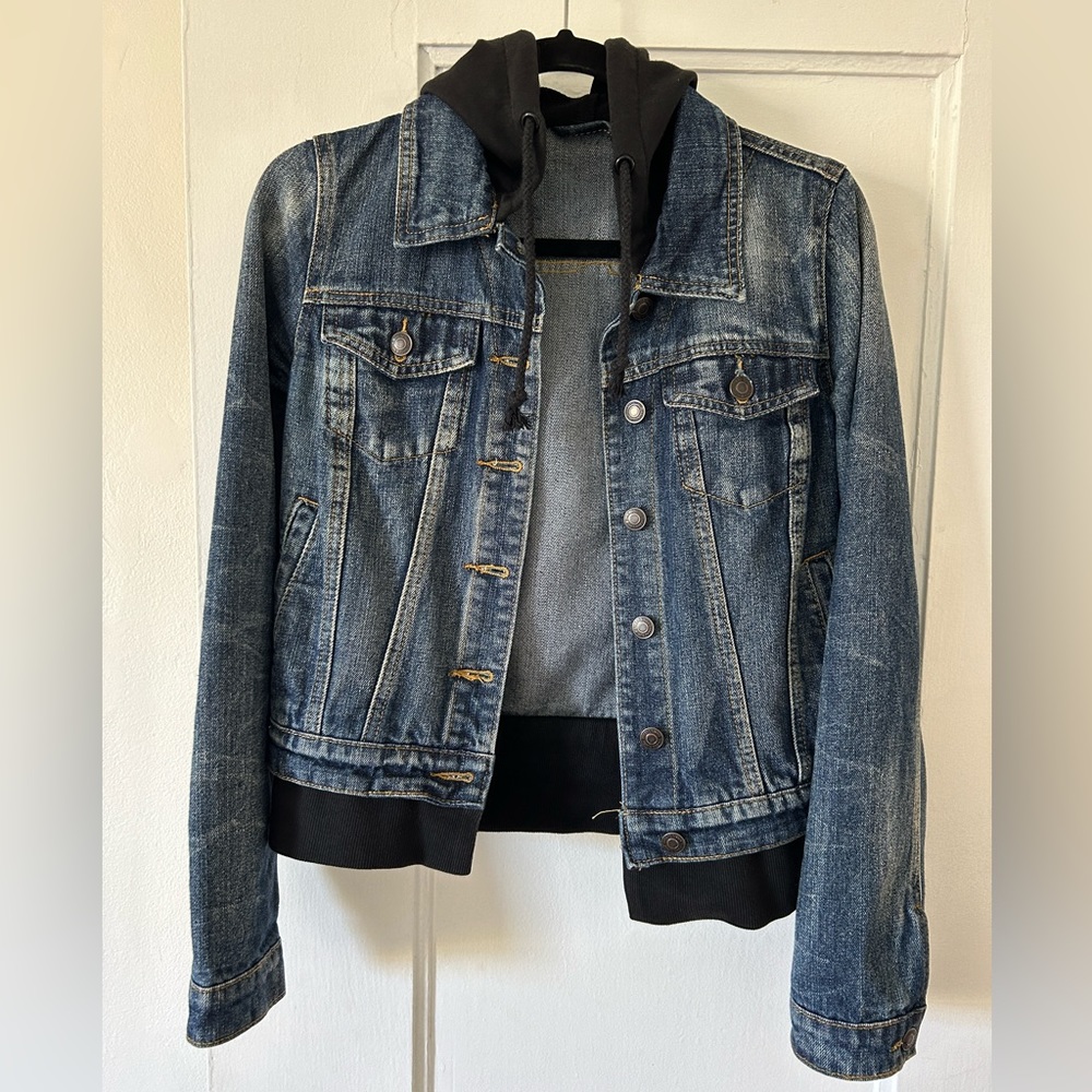 Denim Jacket with Hoodie